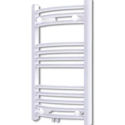 Kylpyhuoneen keskuslämmitys pyyheteline kaareva 500 x 764 mm
