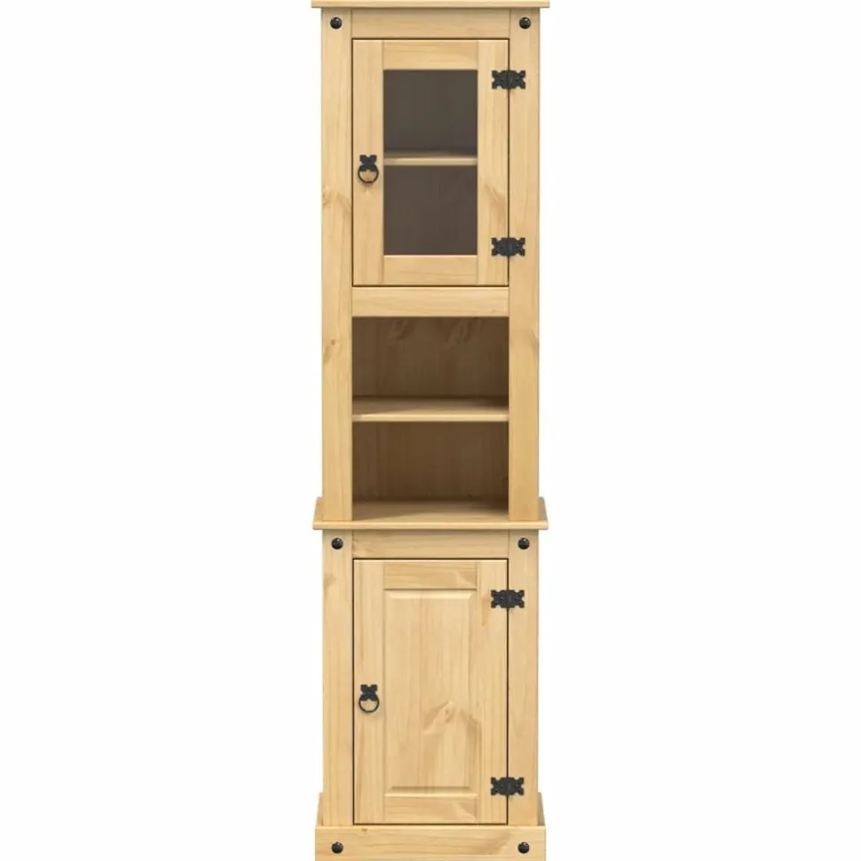 Kylpyhuoneen korkea kaappi Corona 50x40x185 cm täysi mänty (02792)