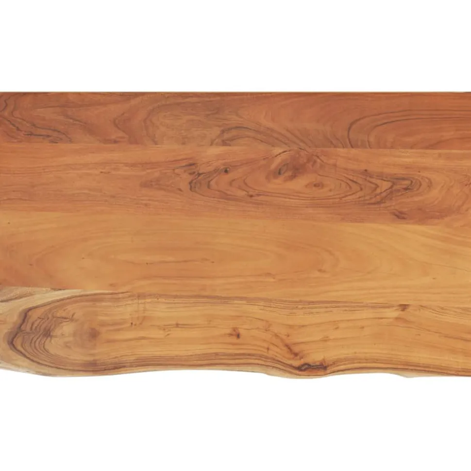 Kylpyhuoneen työtaso 90x60x2,5 cm suorakaide täysi akasiapuu (70261)