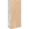 Kylpyhuonekaappi rullatelineellä Betoninharmaa 39x22x90 cm (58527)