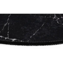 Kylpyhuonemattosetti Linento Marble Oval, 2kpl, musta