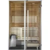 Kylpyhuonesauna Harvia Sirius Formula 1200x1240mm eri materiaaleja lämpökäsitelty panelointi