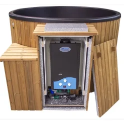 Kylpytynnyri kaasukamiinalla SpaDealers City-Palju Arctic 4-6 hlöä 1200l brown/graphite black