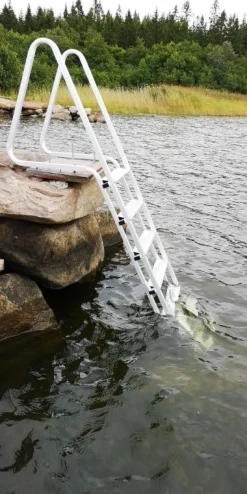 Laituritikkaat kallistetut 7 askelmaa alumiini
