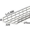 Lankahylly sähkö Zn 2.5m 320/60/5mm