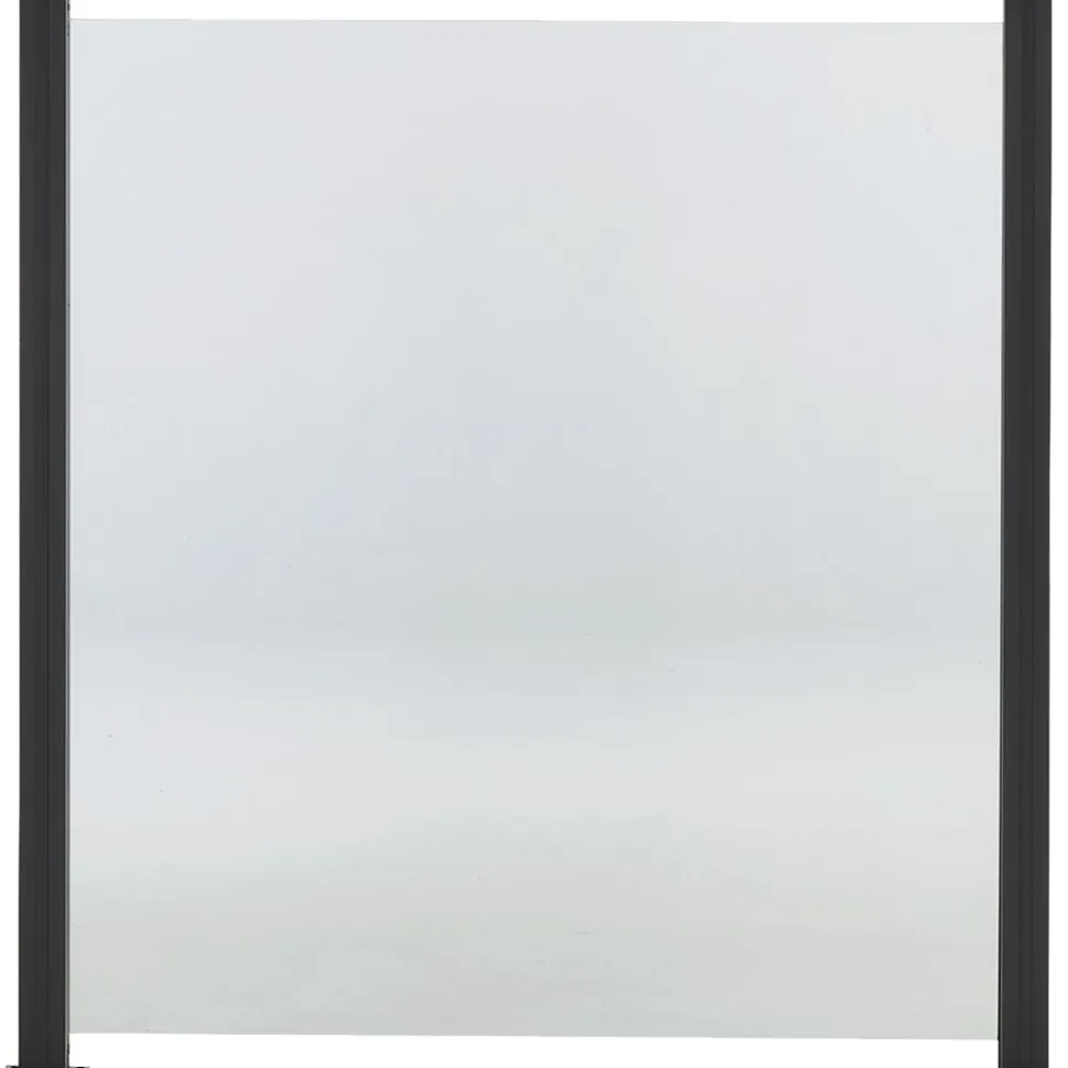 Lasikaidepaneeli Hortus alumiinitolpille 100x90cm kirkas lasi