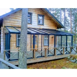 Lasiterassi Maakunnan lasi 6x3 6000x3000 mm eri värejä