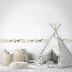 Lastenhuoneen boordi Kids Walls 45857, vinyylipinta, 0.18x5m, beige
