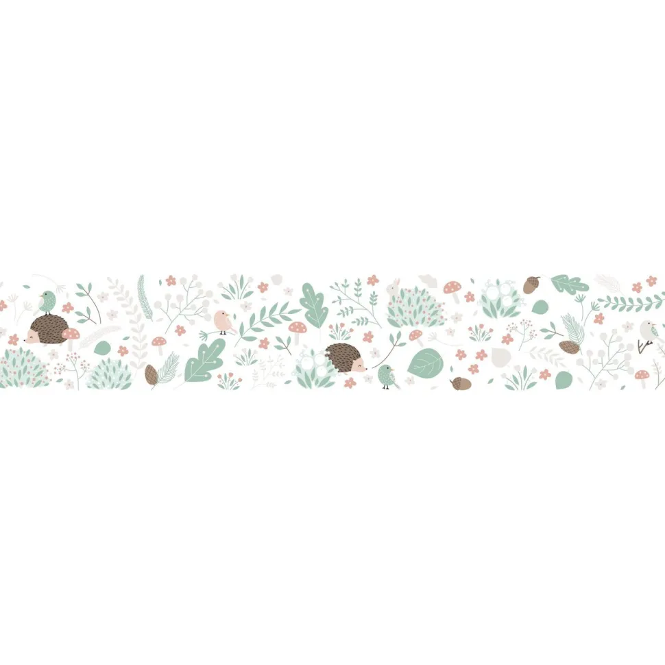 Lastenhuoneen boordi Kids Walls 45873, vinyylipinta, 0.18x5m, luonto, vihreä