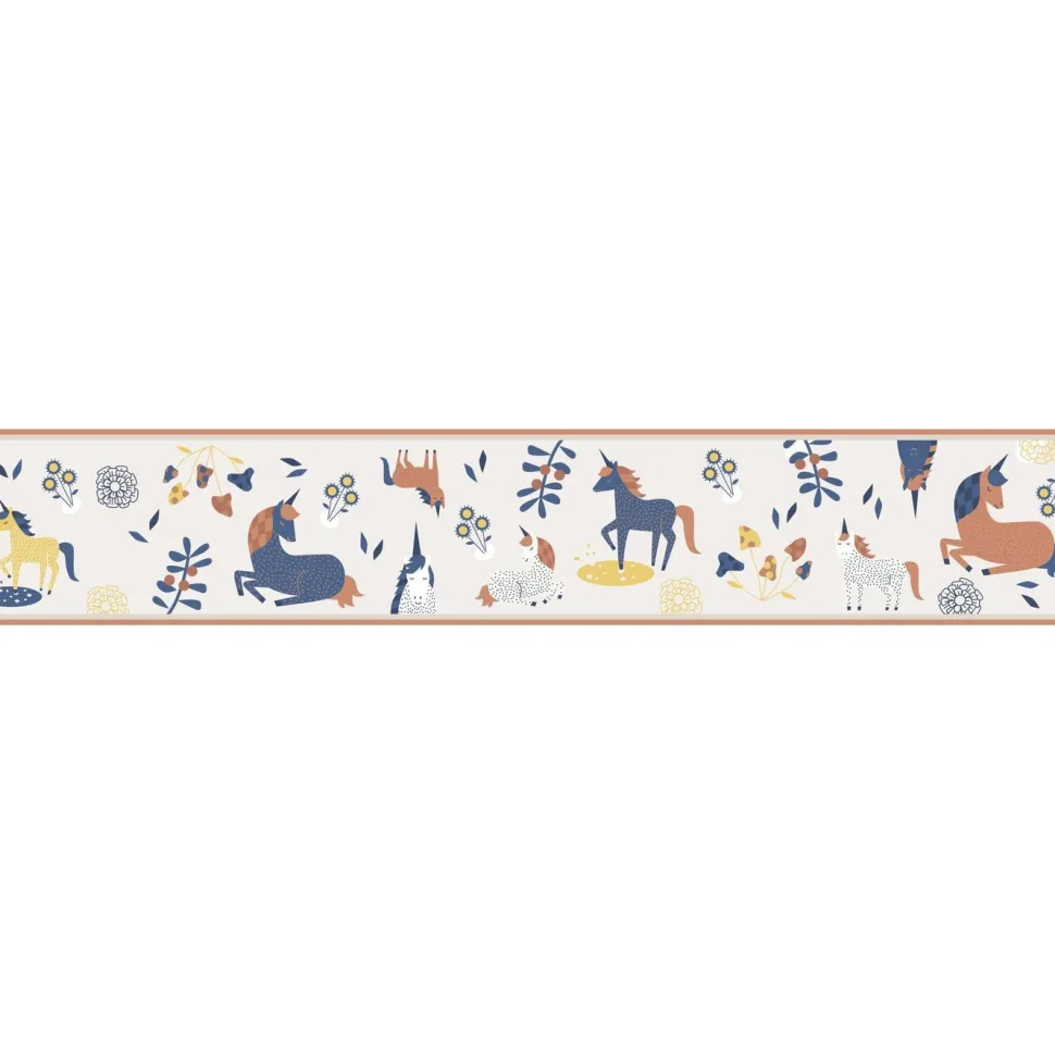 Lastenhuoneen boordi Kids Walls 45822, vinyylipinta, 0.18x5m, yksisarvinen, monivärinen