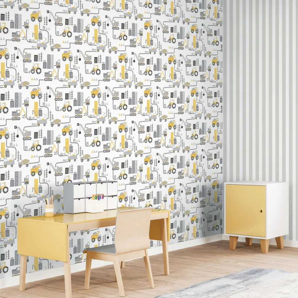 Lastenhuoneen tapetti Galerie Tiny Tots 2 G78360-62, auto
