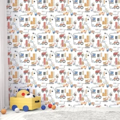 Lastenhuoneen tapetti Galerie Tiny Tots 2 G78360-62, auto