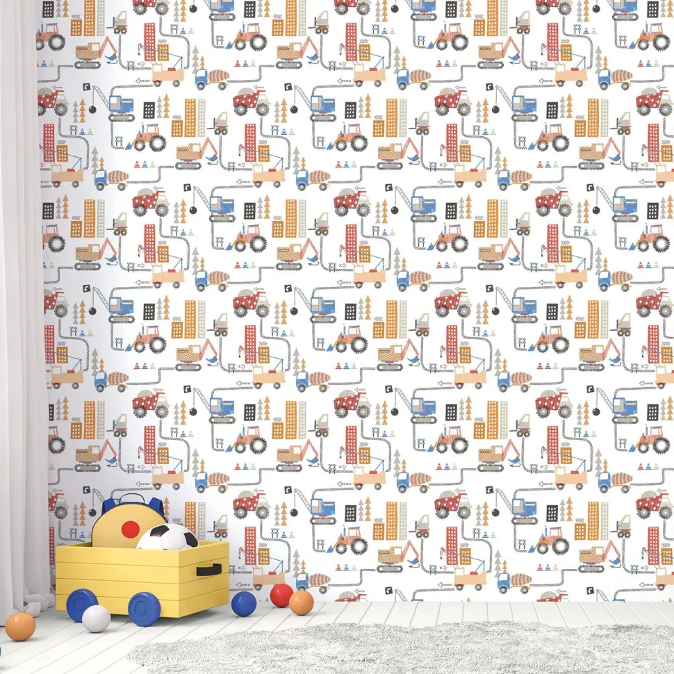 Lastenhuoneen tapetti Galerie Tiny Tots 2 G78360-62, auto