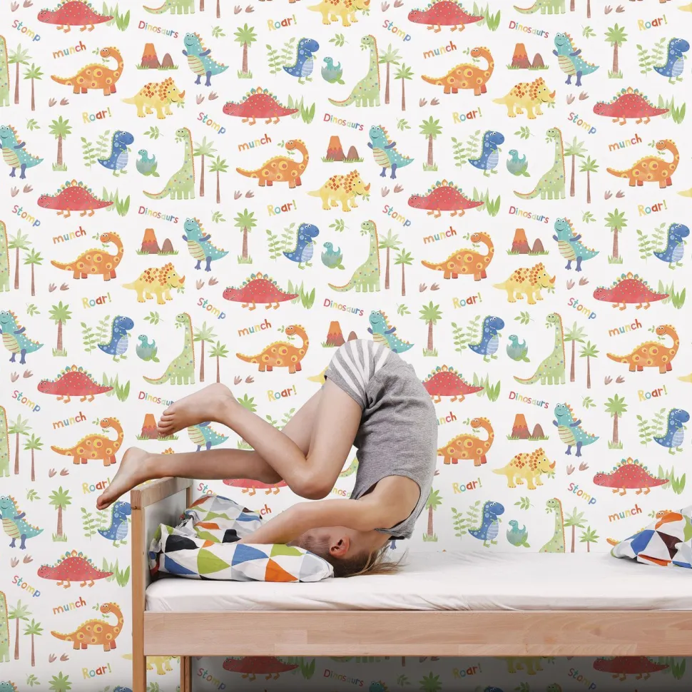 Lastenhuoneen tapetti Galerie Tiny Tots 2 G78363-64, dinosaurus