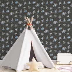 Lastenhuoneen tapetti Galerie Tiny Tots 2 G78410-12, avaruus