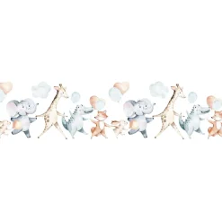 Lastenhuoneen tapetti Kids Walls 45866, vinyylipinta, 0.27x5m, kettu, monivärinen