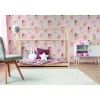 Lastenhuoneen tapetti Sandudd Pastel Princess 108593, kukka, vaaleanpunainen