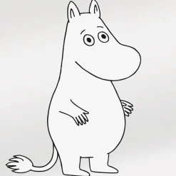 Lastenhuoneen tapetti Sandudd Moomin 5181-4, 0,53x11,2m, helmiäinen/valkoinen, non-woven