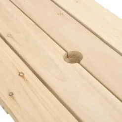 Lasten piknikpöytä, 4 lapselle, aurinkovarjoreikä, täysi kuusi, eri värejä (38276)