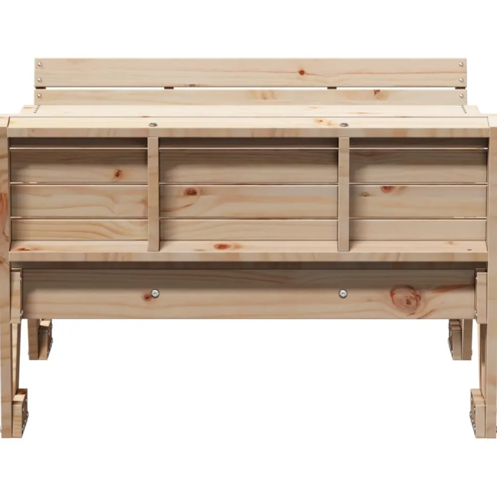 Lasten piknikpöytä 88x122x58 cm, eri materiaaleja ja värejä (33989)