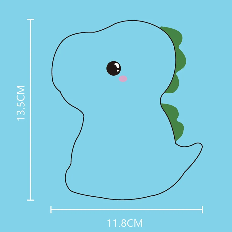 Lasten pöytävalaisin FocusLight Dino RGB ladattava valkoinen