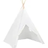 Lasten tiipiiteltta + laukku peachskin valkoinen 120x120x150cm
