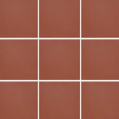 Lattialaatta Pukkila Natura tiilenpunainen matta tasapintainen 96x96 mm lasikuituverkossa
