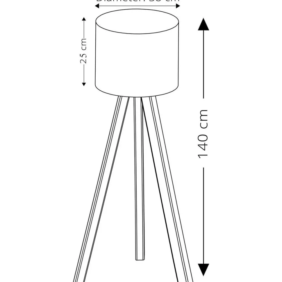 Lattiavalaisin Linento Lighting Ramona 140 cm eri värejä