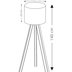 Lattiavalaisin Linento Lighting Ramona 140 cm eri värejä