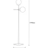 Lattiavalaisin Linento Lighting Tachi 174 cm 2-osainen kulta