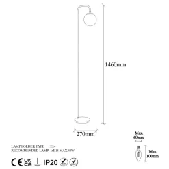 Lattiavalaisin Linento Lighting Dor v2, musta