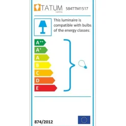Lattiavalaisin Linento Lighting Emek 120 cm musta/kulta