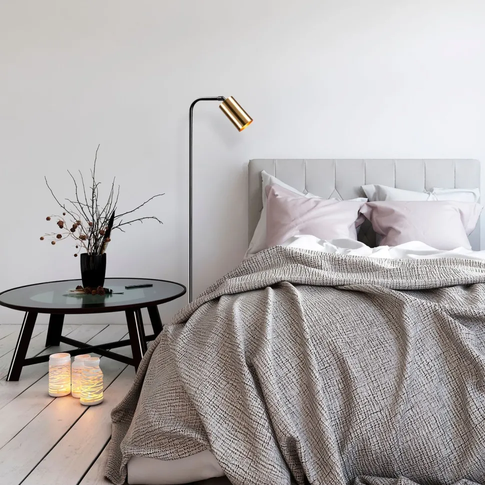 Lattiavalaisin Linento Lighting Emek 120 cm musta/kulta