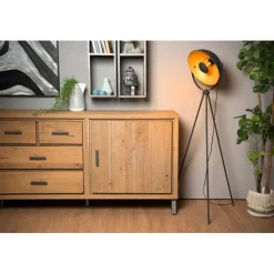 Lattiavalaisin Lucide Alvaro, 34.5x66.5cm, IP20, musta