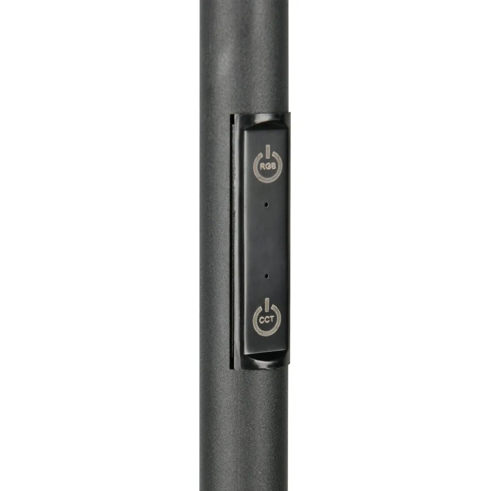 Lattiavalaisin Trio Samba LED säädettävä värilämpötila RGBW 175cm mattamusta