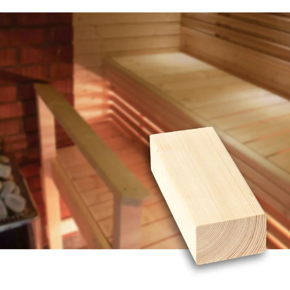 Laudelauta Tuuli Sauna SHP, 45x70mm, TK, kuusi, puuvalmis