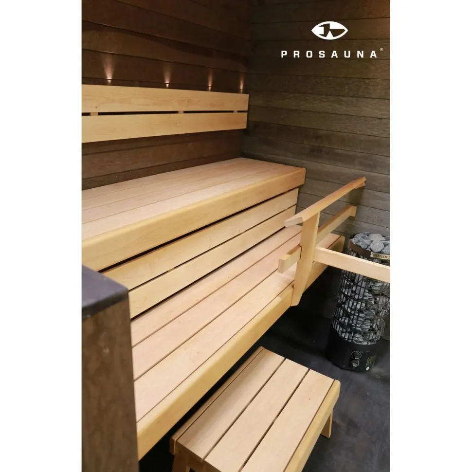 Laudepaketti Prosauna Pro-laude 210 leveys max. 2100 mm syvyys 530/410 mm leppä