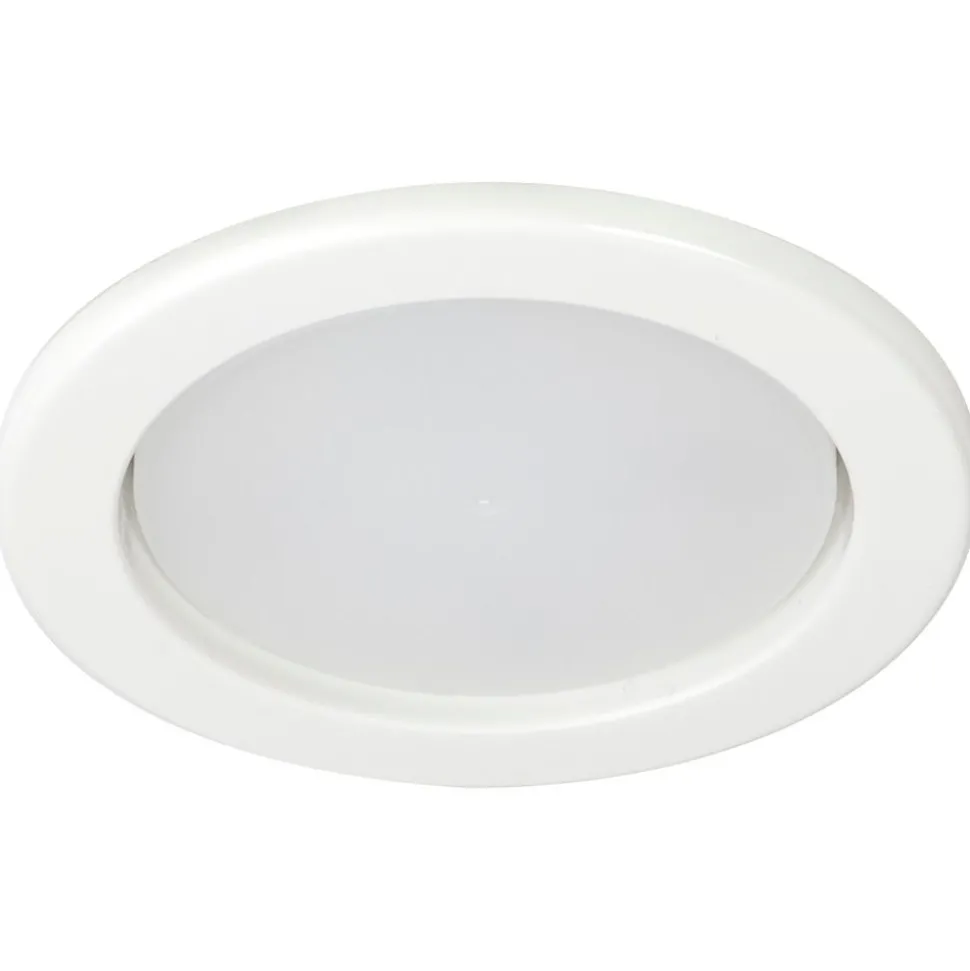 LED-alasvalo Airam Planex, 5W/828, GX53, Ø104x39mm, IP23, valkoinen