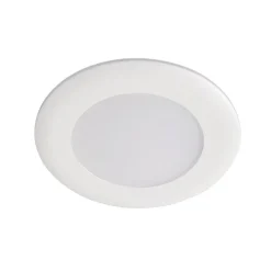 LED-alasvalo Airam Slim Duo IP44 8W/830/840 Dim valkoinen