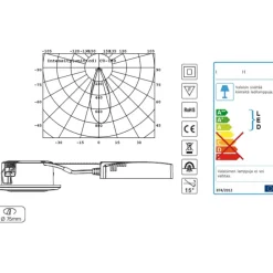 LED-alasvalo FTLIGHT Pallas, 6W, 450lm, IP44, 38°, himmennettävä, valkoinen, eri vaihtoehtoja