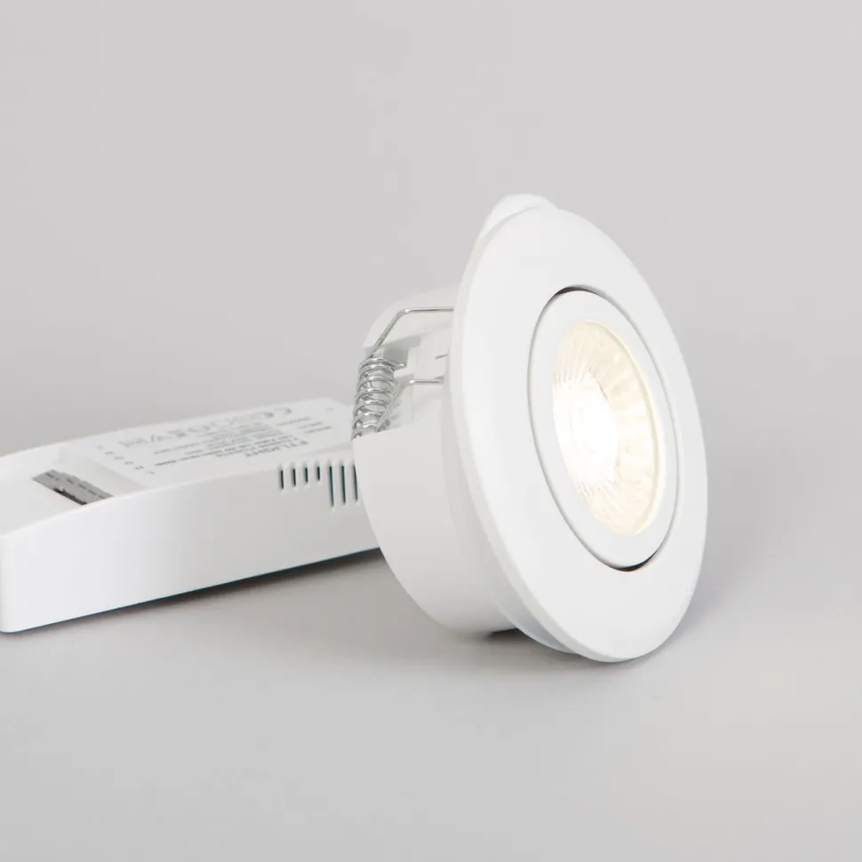 LED-alasvalo FTLIGHT Pallas, 6W, 450lm, IP44, 60°, himmennettävä, valkoinen, eri vaihtoehtoja