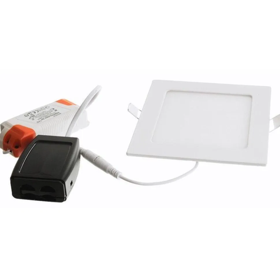 LED alasvalo FTLIGHT Slim Style High Power Square, 9W, IP22, eri vaihtoehtoja