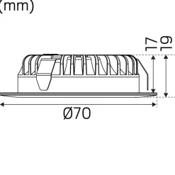 LED-alasvalo Hide-a-lite 1202 Multi 12V teräs 3000K