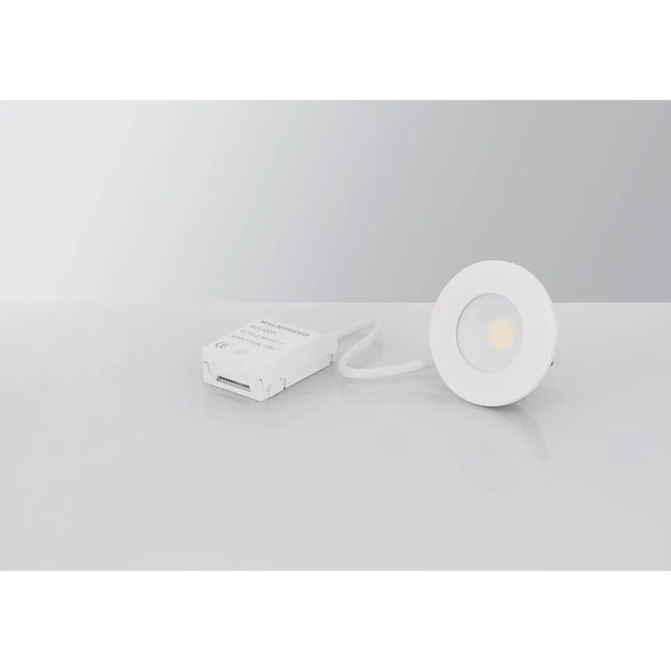 LED-alasvalo Malmbergs MD-231 5W, IP44, valkoinen