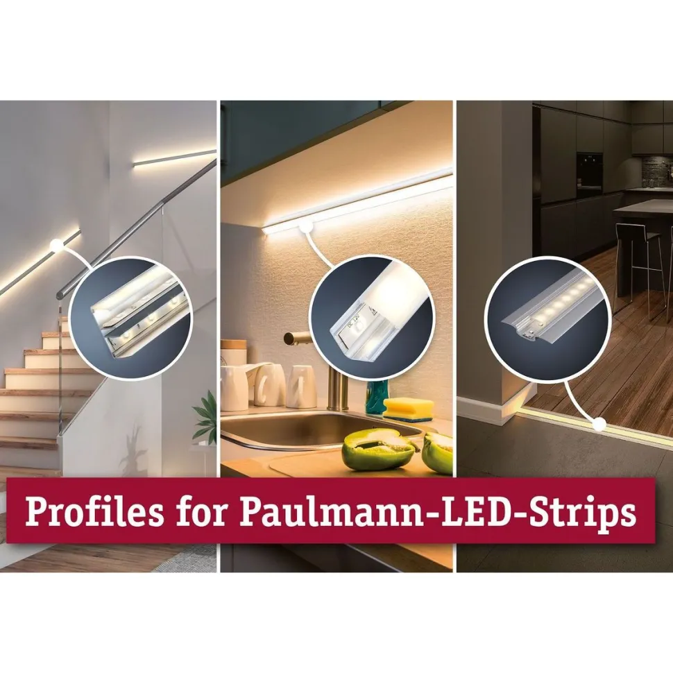 LED-Asennuslista Paulmann Function Base 2m alumiini