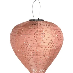 LED-aurinkokennolyhty House Nordic Greatham, IP44, roosa