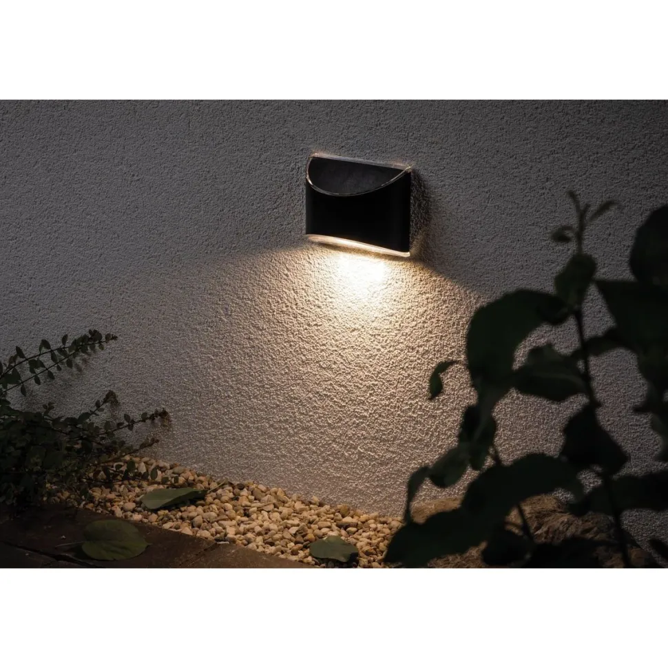 LED-Aurinkokennoseinävalaisin Paulmann Solar tummanharmaa