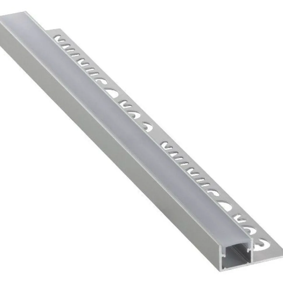 LED-boordilistan päätypala Euroshrink F-302A, alumiini, mattahopea