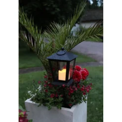LED-hautalyhty Star Trading Serene, 40cm, musta