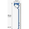 LED-jalkalistan päätypala Euroshrink F-320A, alumiini, mattahopea